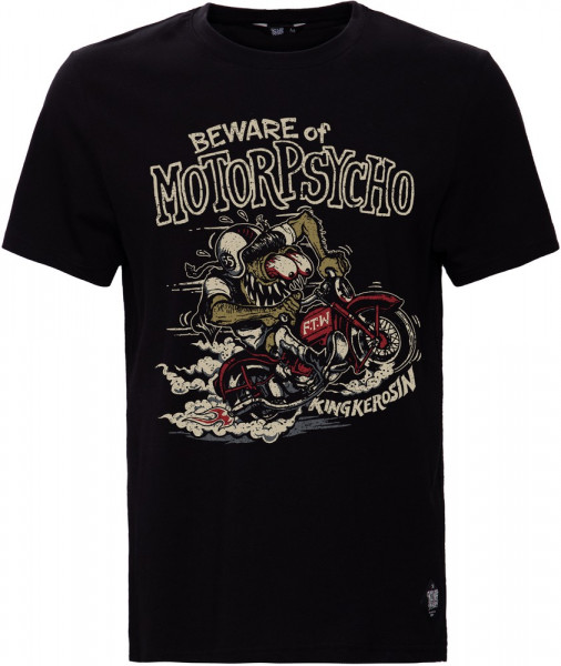 King Kerosin Print T-Shirt mit Monster Motiv KK5195353100 Schwarz