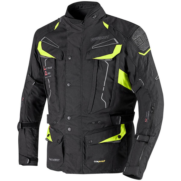 Germot Jacke Textiljacke Northwest Black/Yellow