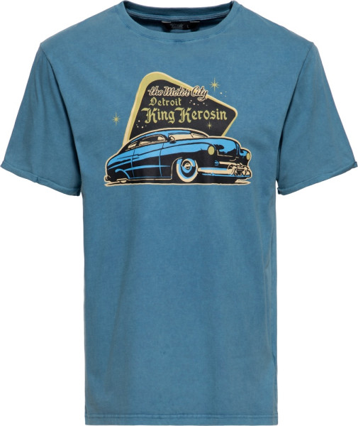 King Kerosin Oilwashed T-Shirt "Detroit Greaser" KKI31009