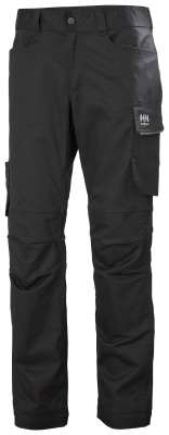 Helly Hansen Shorts Hose 77400 Aker Work Pant 999 Black/Dark