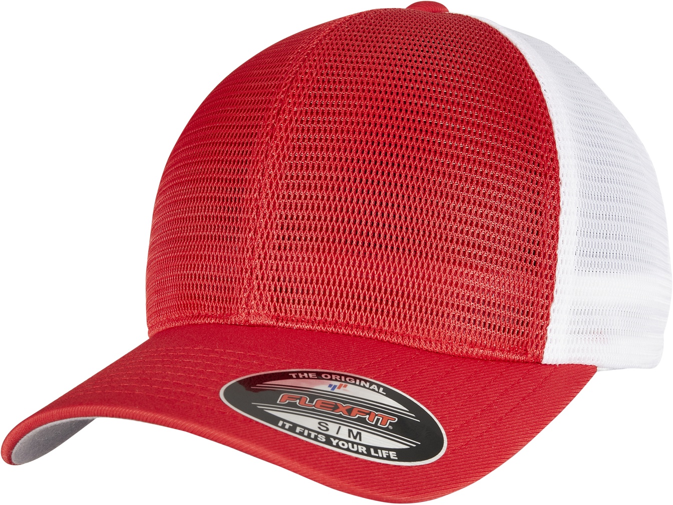Flexfit Cap 360 OMNIMESH CAP 2-TONE Rot/Weiß - Herren / Unisex