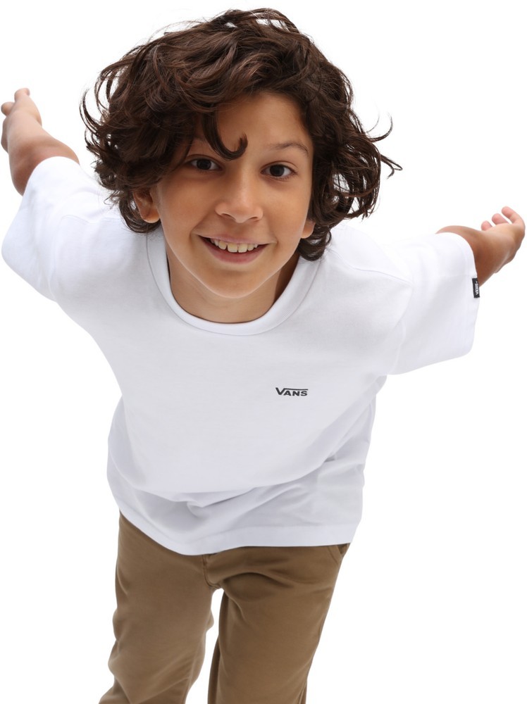 Vans Jungen Kids T-Shirt By Left Chest Tee Boys Weiß - Herren / Unisex
