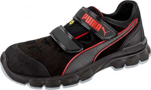 Puma Safety Sicherheitsschuh Aviat Low S1P ESD SRC Schwarz/Rot