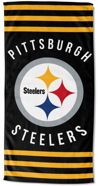 Pittsburgh Steelers Strandtuch STRIPES American Football NFL Schwarz