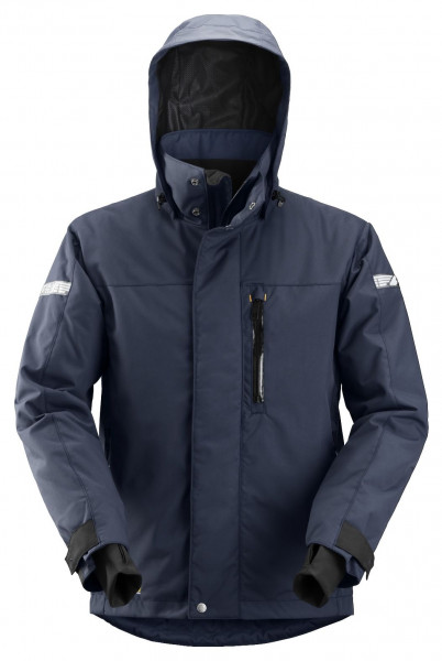 Snickers AllroundWork 37.5® wasserdichte und isolierende Arbeitsjacke, EN 343 Navy-Schwarz