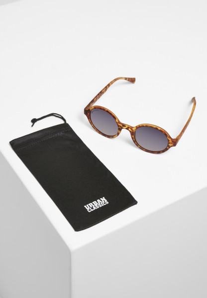 Urban Classics Sonnenbrille Sunglasses Retro Funk UC Brown Leo/Grey