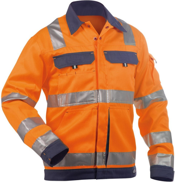Dassy Warnschutz Arbeitsjacke Dusseldorf PESCO74 Neonorange/Dunkelblau-4XL