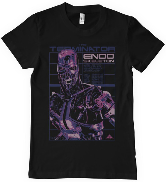 Terminator Endoskeleton T-Shirt Black