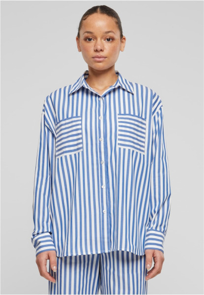 Urban Classics Damen Hemd Ladies Striped Relaxed Shirt TB6846