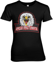 Cobra Kai Eagle Fang Karate Girly Tee Damen T-Shirt Black Cobra Kai Eagle Fang Karate Girly Tee Damen T-Shirt Black