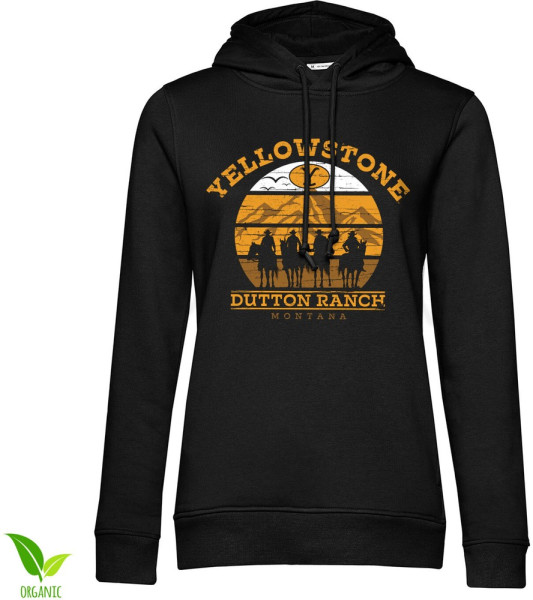 Yellowstone Cowboys Girls Hoodie Damen Black