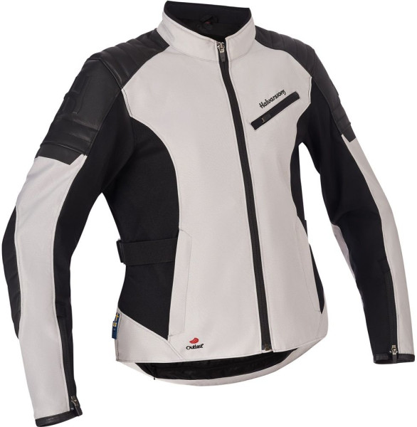 Halvarssons Damen Motorrad Jacke Textile Jacket Solberg Woman Light Grey/Black 710-23050219