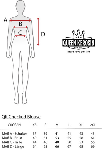 Queen Kerosin Damen Hemdbluse