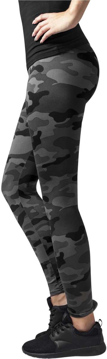 Urban Classics - Legging Avec Bandes Femme TB1530 Vert Kaki Camouflage Urban Classics - Legging Avec Bandes Femme TB1530 Vert Kaki Camouflage