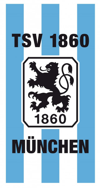TSV 1860 München Velourstuch Stripes Fussball