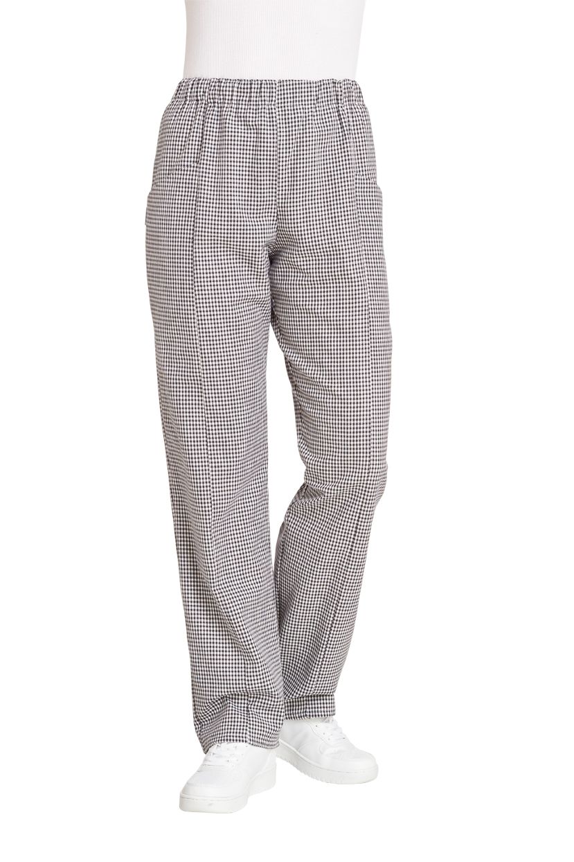 Leiber Damen Kochhose 08/609/25 Schwarz/Weiß - Damen