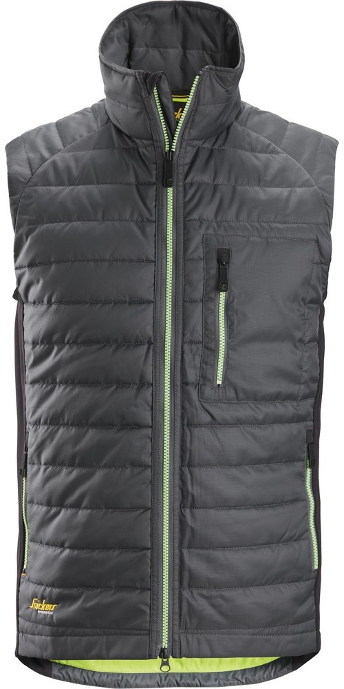 Snickers Weste AllroundWork 37.5 Isolator Arbeitsweste Stahlgrau/Schwarz - Herren / Unisex