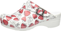 Sanita Damen Clog offen Strawberry White