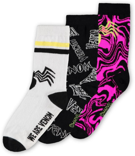 Marvel - Villains Kids Crew Socks (3Pack) Multicolor