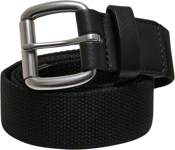 Urban Classics Gürtel Eyelet Canvas Belt Black