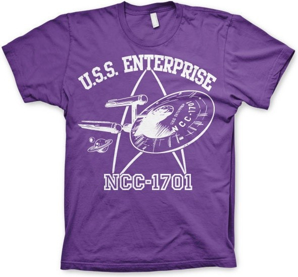 Star Trek U.S.S. Enterprise T-Shirt Purple