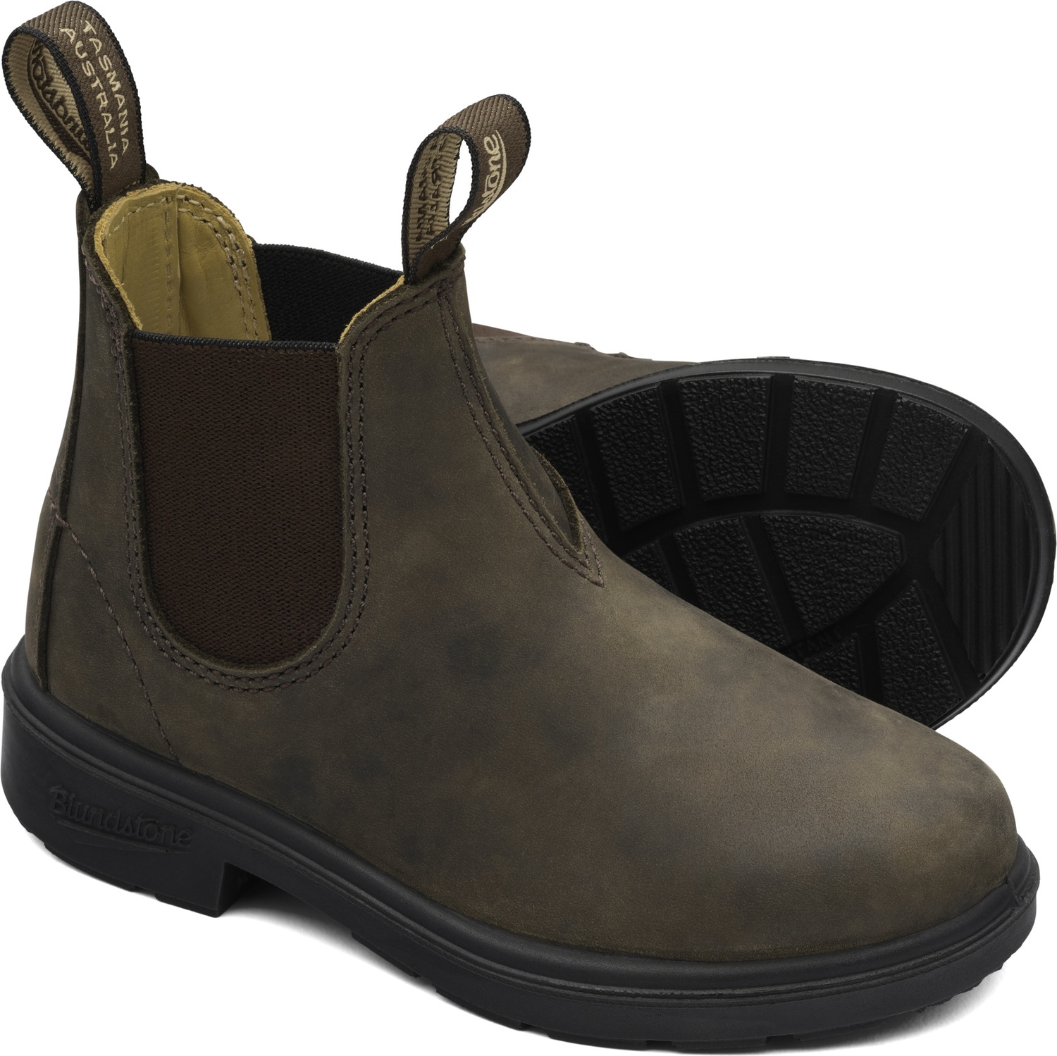 Blundstone Kinder Stiefel Boots #565 Leather (Kids) Rustic Braun - Herren / Unisex