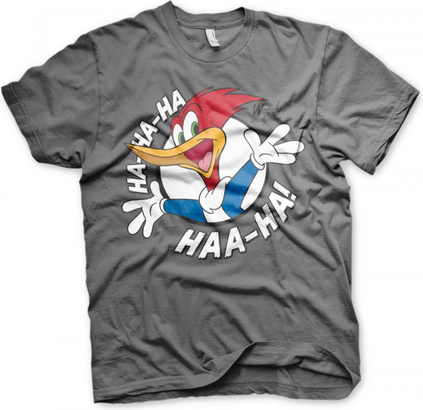 Woody Woodpecker HaHaHa T-Shirt Dark-Grey