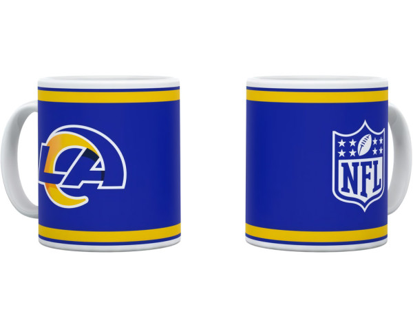 Los Angeles Rams Matte Mug KICKOFF 2022 American Football NFL Blau-330 ml