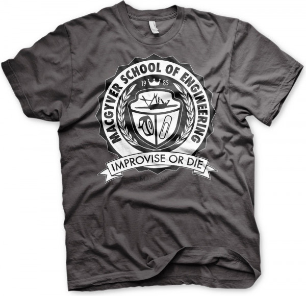 MacGyver School Of Engineering T-Shirt Dark-Grey