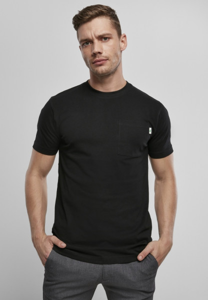 Urban Classics T-Shirt Organic Cotton Basic Pocket Tee Black