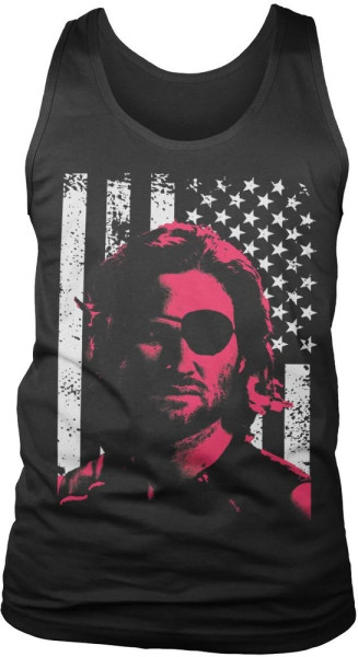 Escape from New York Plissken Stars And Stripes Tank Top T-Shirt Black
