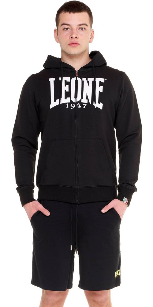 Leone Big Logo Kapuzensweatjacke mit Reißverschluss - Herren / Unisex