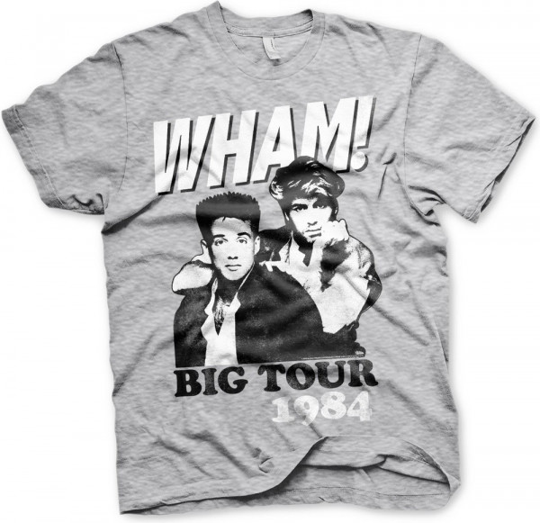 Wham! Big Tour 1984 T-Shirt Heather-Grey