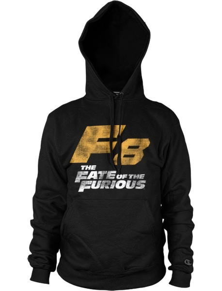 The Fast and the Furious F8 Distressed Logo Hoodie Black