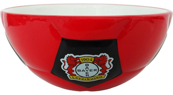 Bayer 04 Leverkusen Müslischale Ball Fußball Rot/Weiß/Schwarz