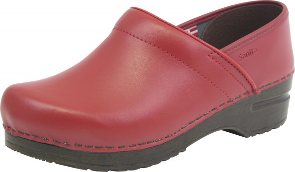 Sanita Damen Geschlossener Clog Original-Prof. Izabella Red