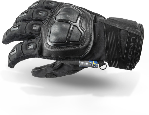 Lindstrands Motorrad Handschuhe Glove Sveg Black 720-23120100