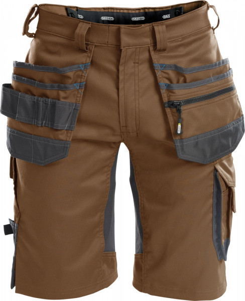 Dassy Arbeitsshorts mit Stretch und Holstertaschen Trix PESCO41 Lehmbraun/Anthrazitgrau