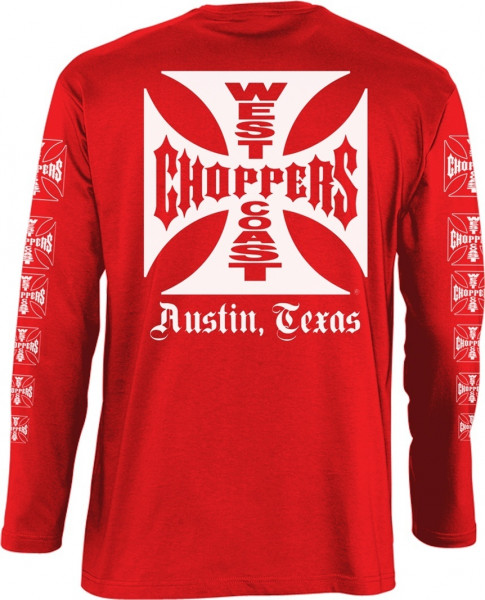 WCC West Coast Choppers Longsleeve OG Logo ATX Red