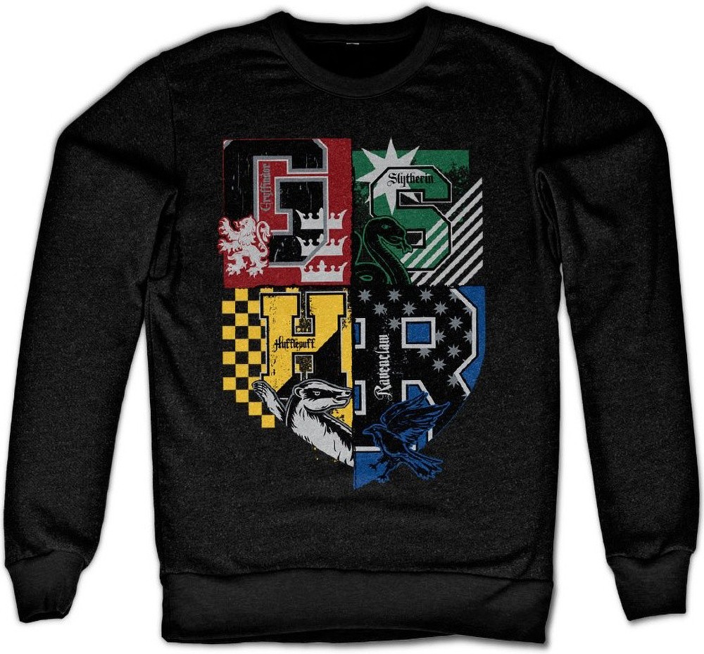 Harry Potter Dorm Crest Sweatshirt Schwarz - Herren / Unisex