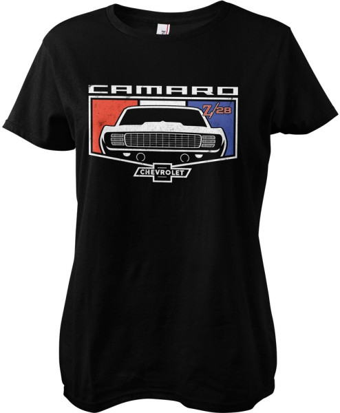 Camaro Damen T-Shirt Chevrolet Emblem Girly Tee GM-5-CAM004-H77-14