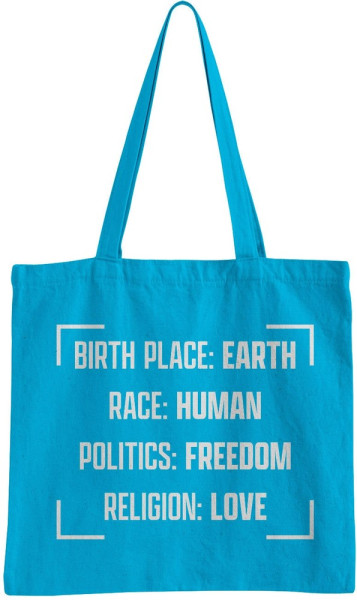 Hybris Birthplace Earth Tote Bag Tragetasche Turkos