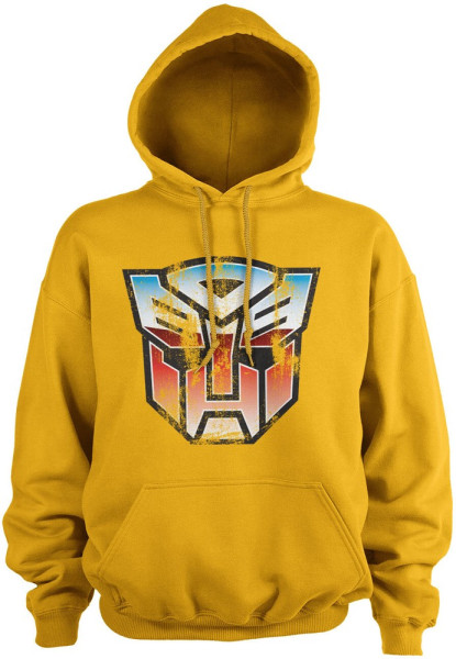 Transformers Distressed Autobot Shield Hoodie Gold