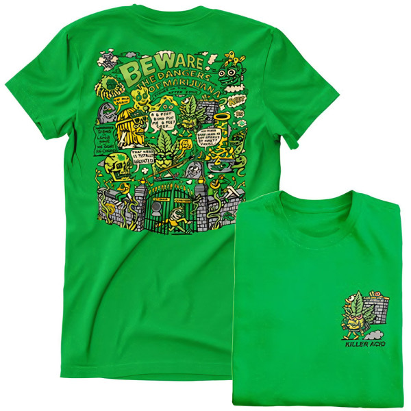 Acid Killer T-Shirt Stoner Graveyard T-Shirt DTR-1-KA008-DTF854