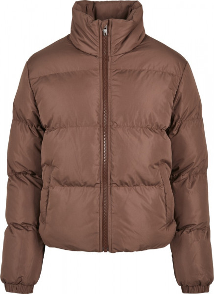 Urban Classics Damen Ladies Short Peached Puffer Jacket Bark