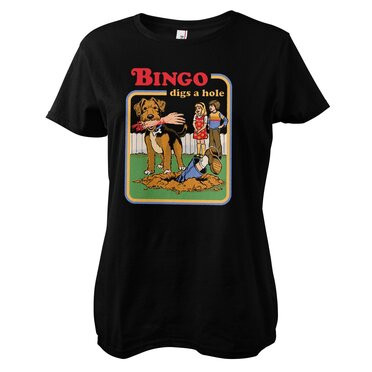 Steven Rhodes Damen T-Shirt Bingo Digs A Hole Girly Tee DTR-5-SR303-DTF866
