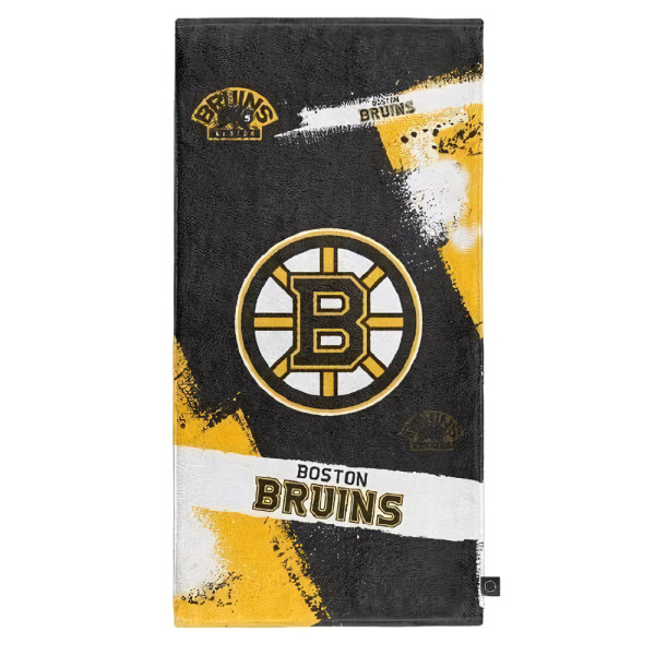 Boston Bruins Strandtuch Spray Eishockey Schwarz
