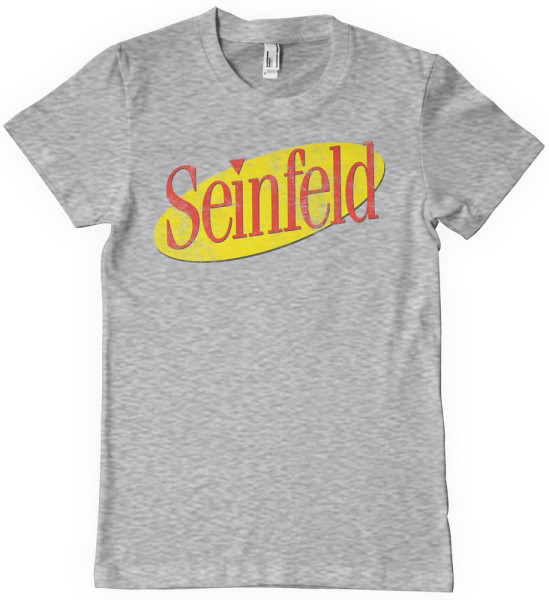 Seinfeld Washed Logo T-Shirt Heather-Grey