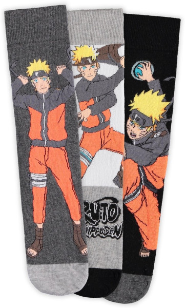 Naruto - Men's Socks (3Pack) Multicolor