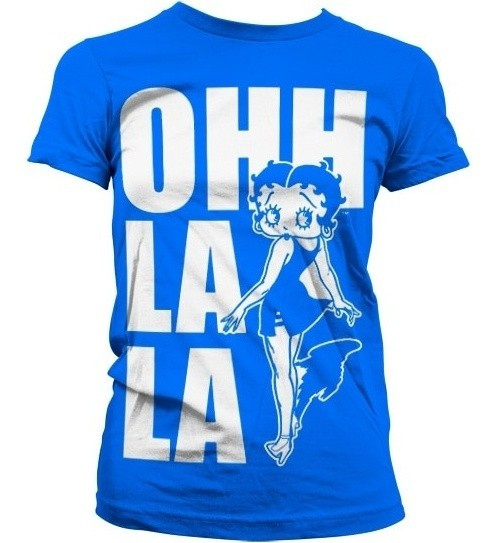Betty Boop Ohh La La Girly T-Shirt Damen Blue